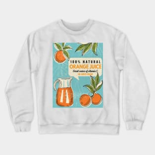 Vintage Orange Juice Ad Crewneck Sweatshirt